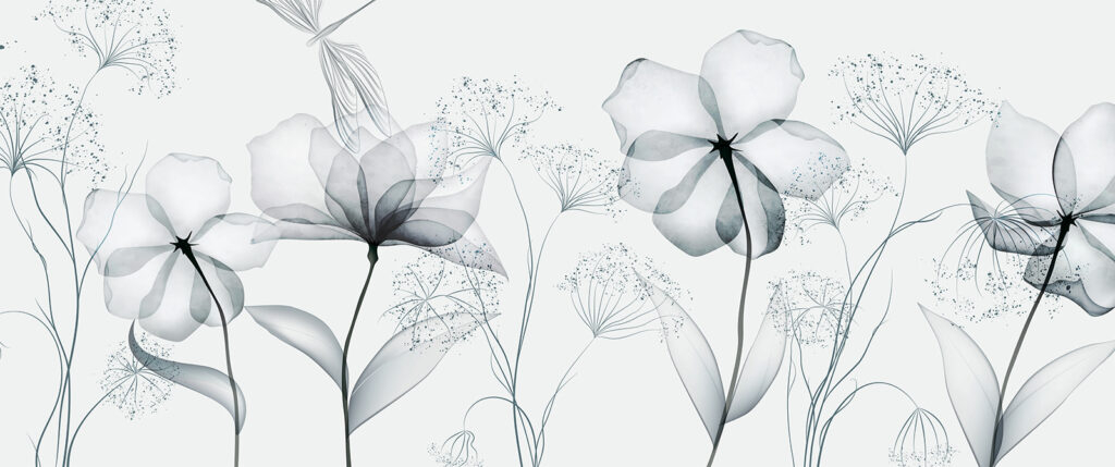 Flowers in Transparency — full design