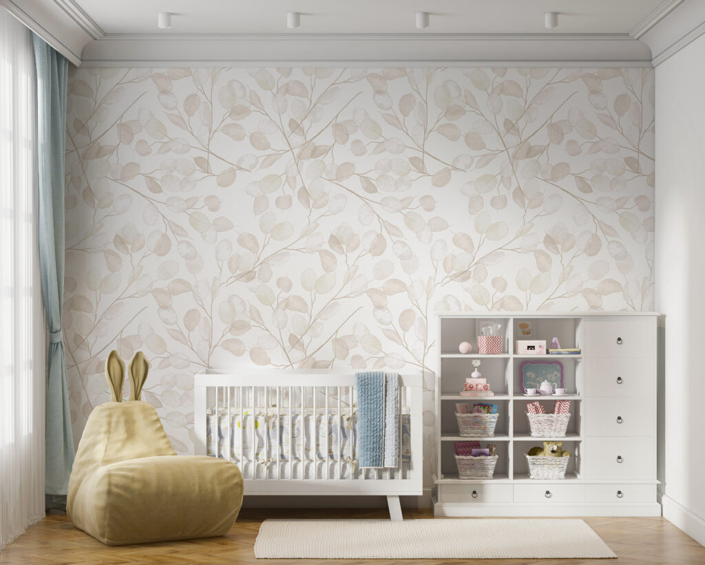 Repeating pale leaf sprigs — interior 8
