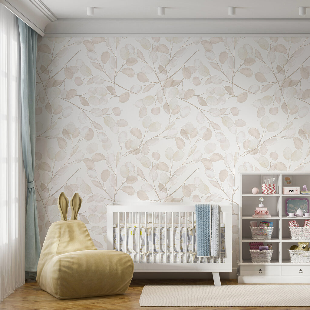 Repeating pale leaf sprigs — interior 10