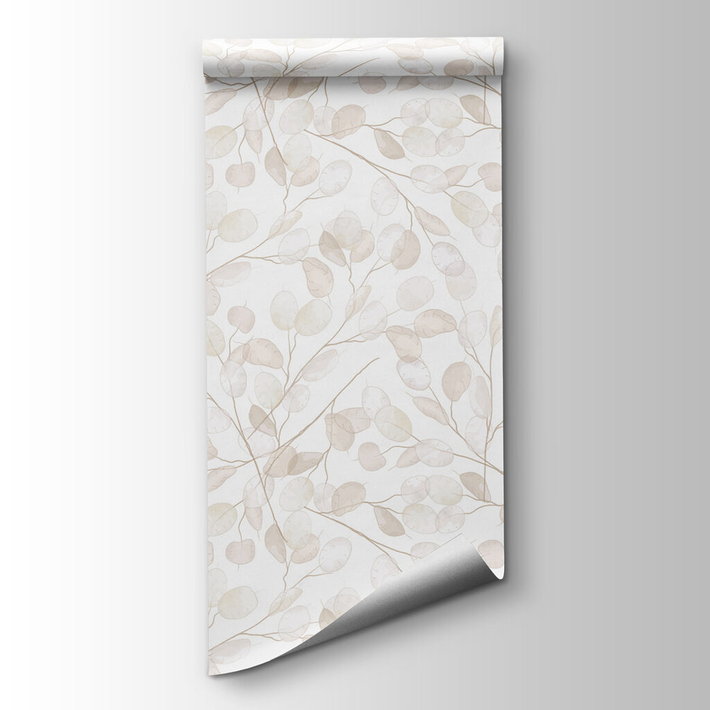 Repeating pale leaf sprigs — product view