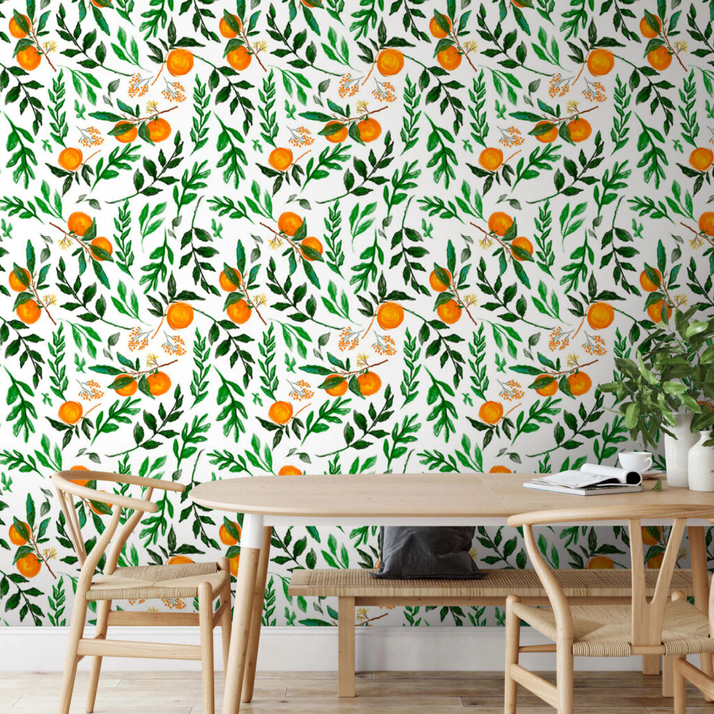 Oranges among leaves — interior 1