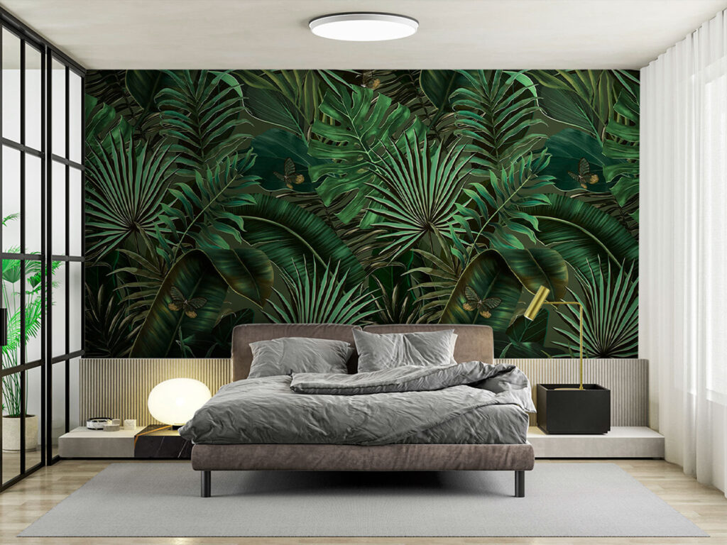 Jungle fans on black — interior 1