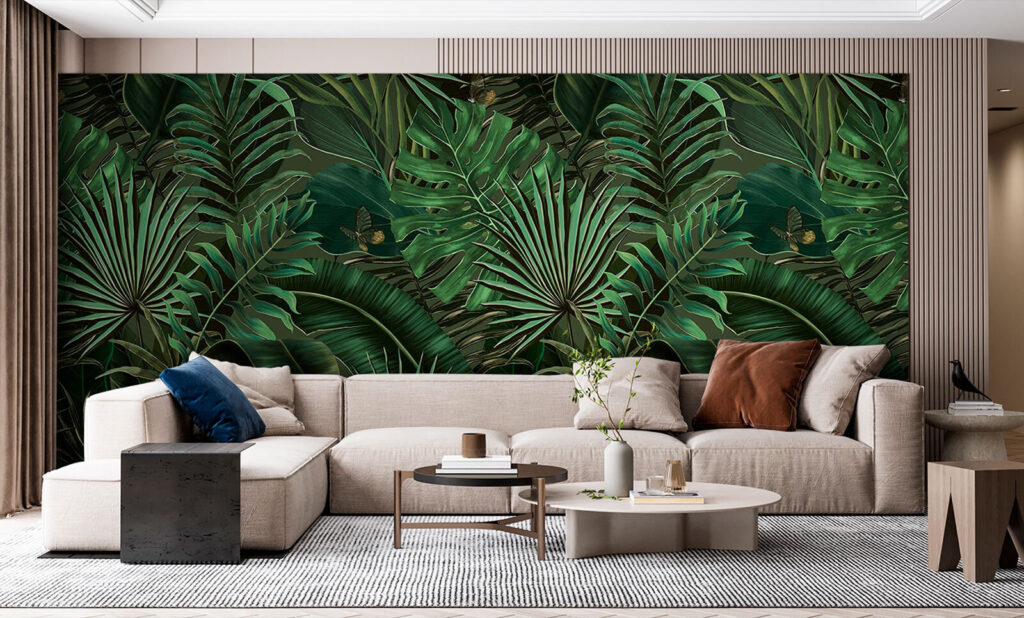 Jungle fans on black — interior 3