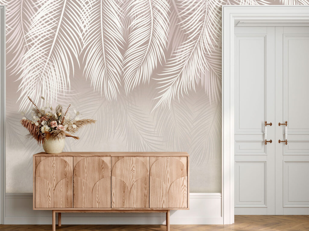White palm fronds — interior 1