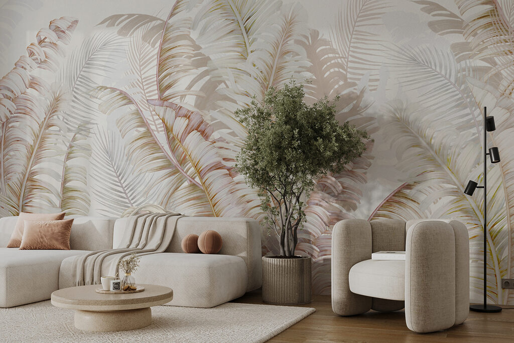 Fine palm fronds — interior 10