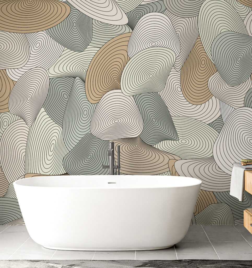 Round shapes with outlines — interior 5