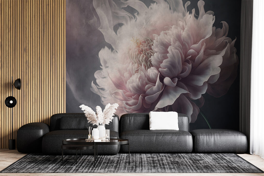 Peony fading into smoke — interior 7