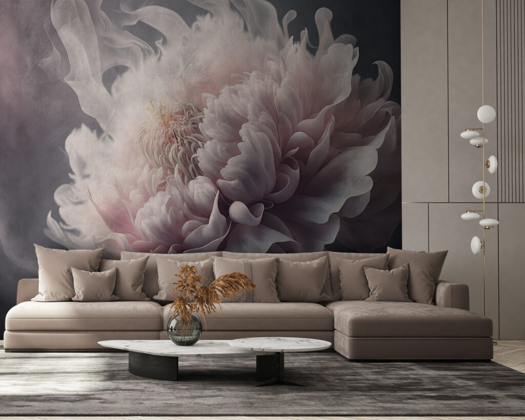 Peony fading into smoke — interior 5