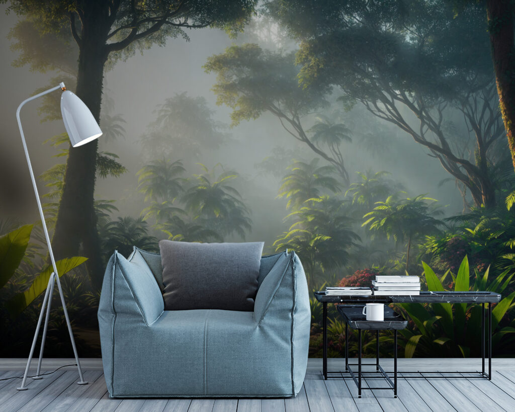 Morning jungle path — interior 1