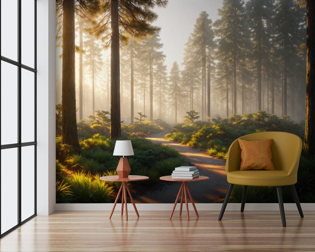 Sunbeams in the forest — interior 2