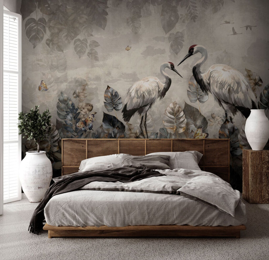 Cranes Among Leaves — interior 2