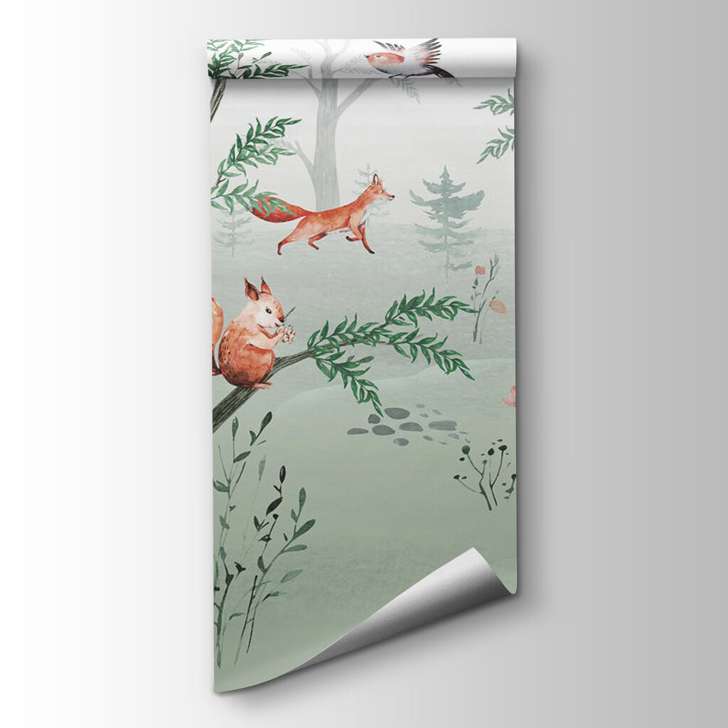 Woodland animals among twigs — product view
