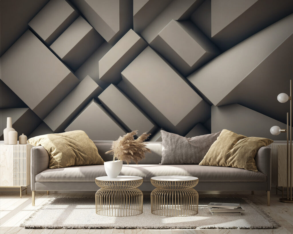 Grey angular blocks — interior 1