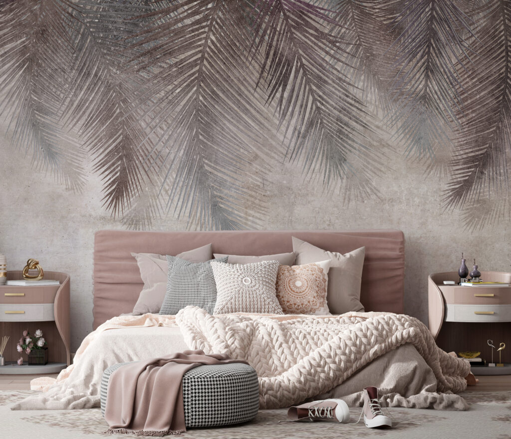 Dark palm fronds — interior 2