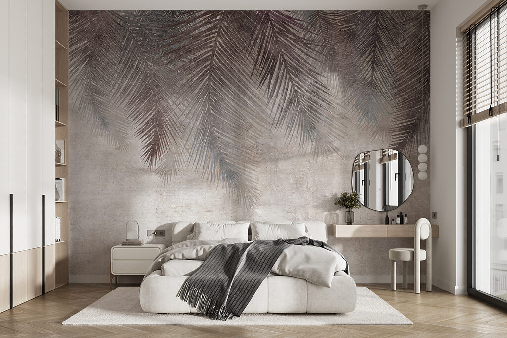 Dark palm fronds — interior 7