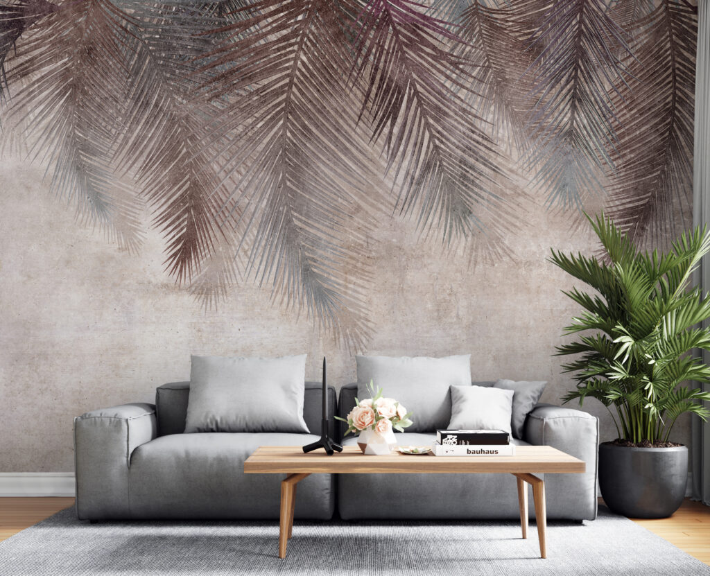 Dark palm fronds — interior 4