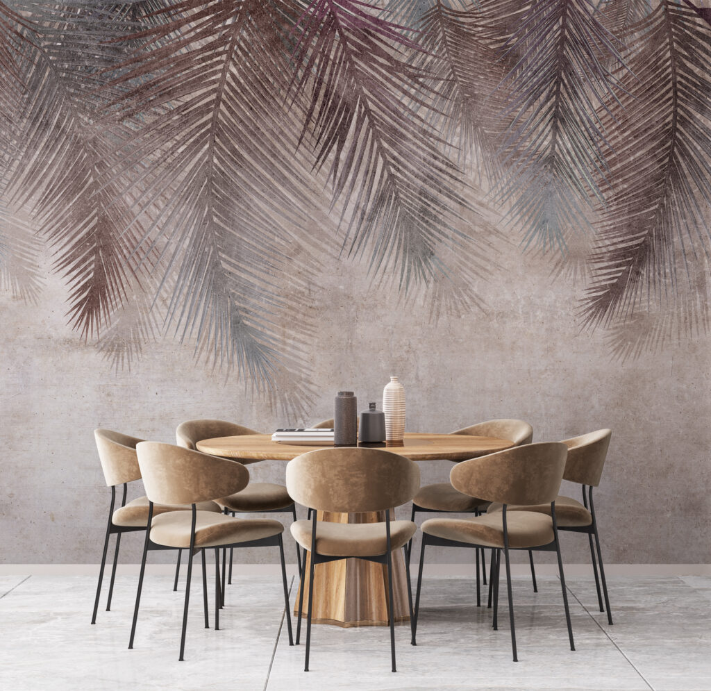 Dark palm fronds — interior 6