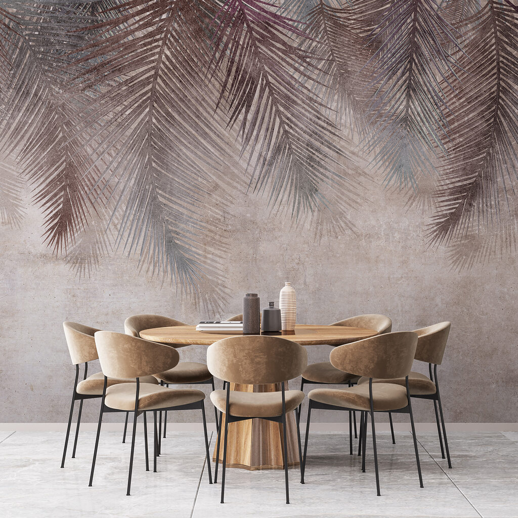 Dark palm fronds — interior 8