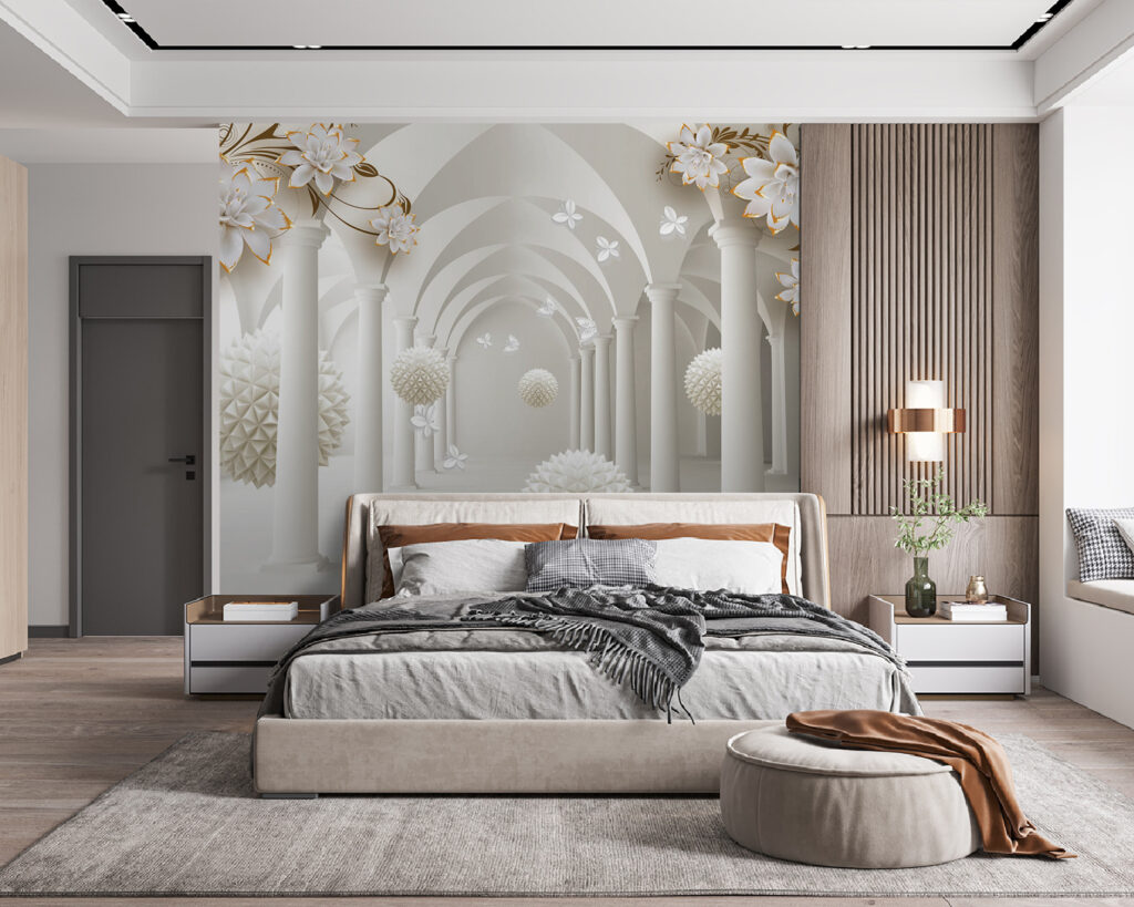White orbs under arches — interior 2