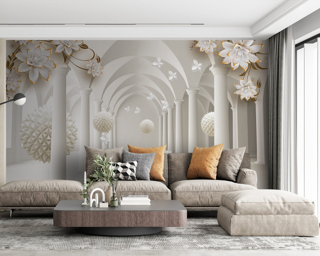 White orbs under arches — interior 4
