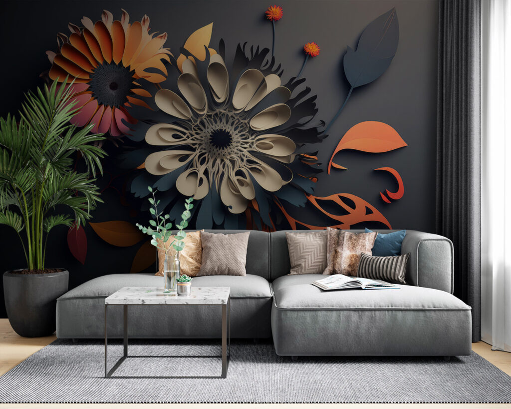 Flowers in folded layers — interior 1