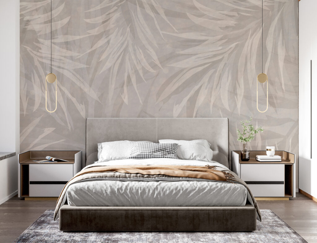 Pale leaves in layers — interior 1