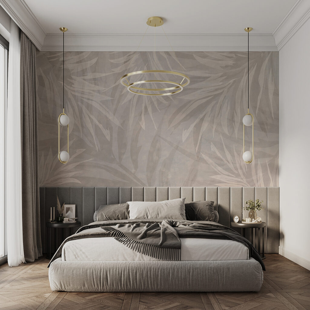 Pale leaves in layers — interior 7