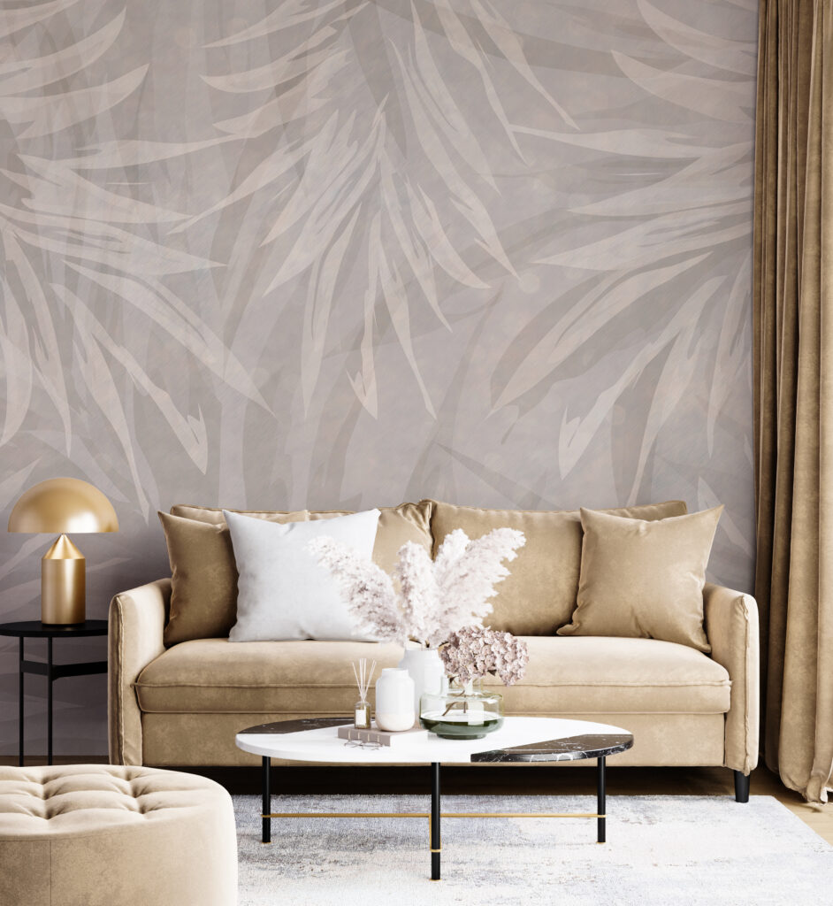 Pale leaves in layers — interior 4