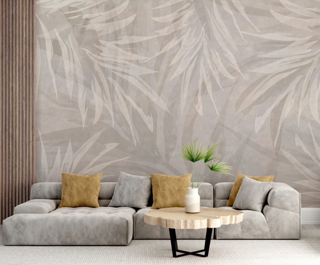 Pale leaves in layers — interior 5