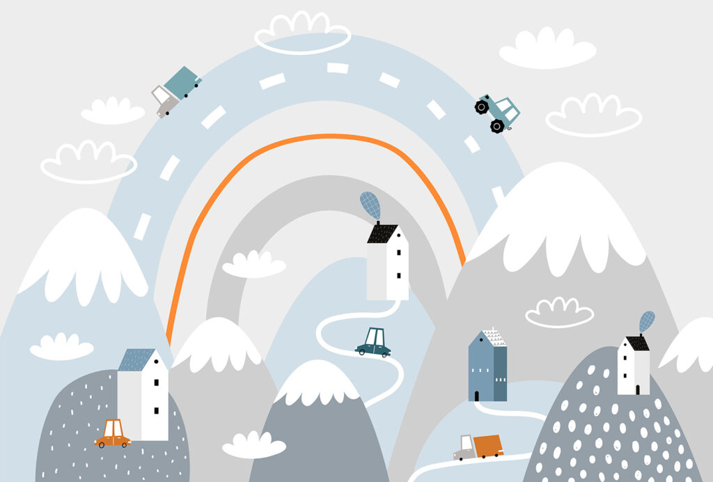 Road like a rainbow — full design