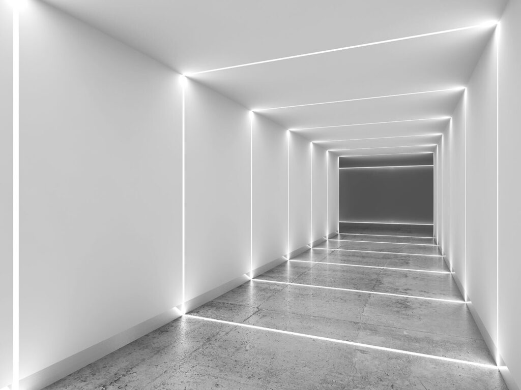 White light tunnel — full design