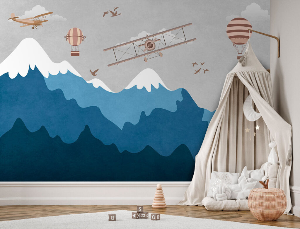 Old planes above mountains — interior 2