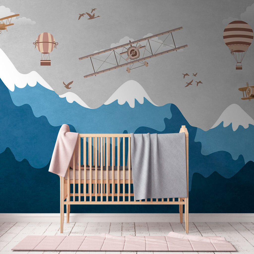 Old planes above mountains — interior 3