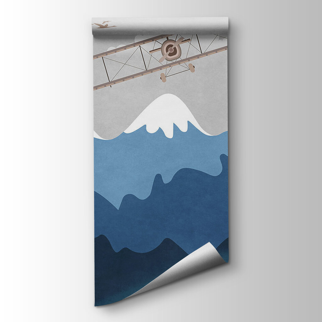 Old planes above mountains — product view