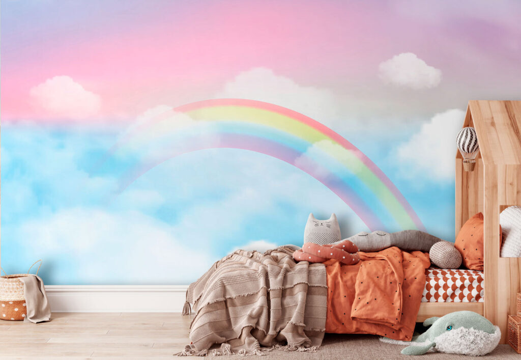 Rainbow in soft clouds — interior 3