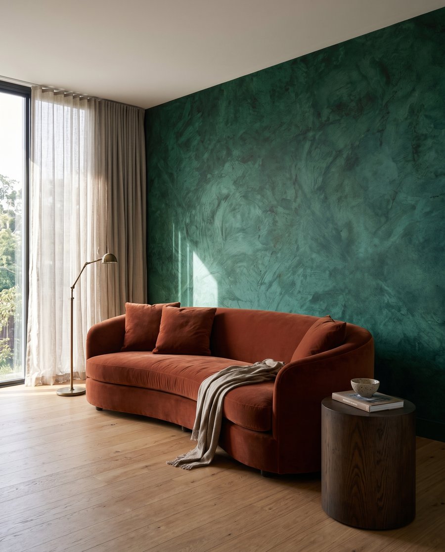 Emerald Patina in an interior