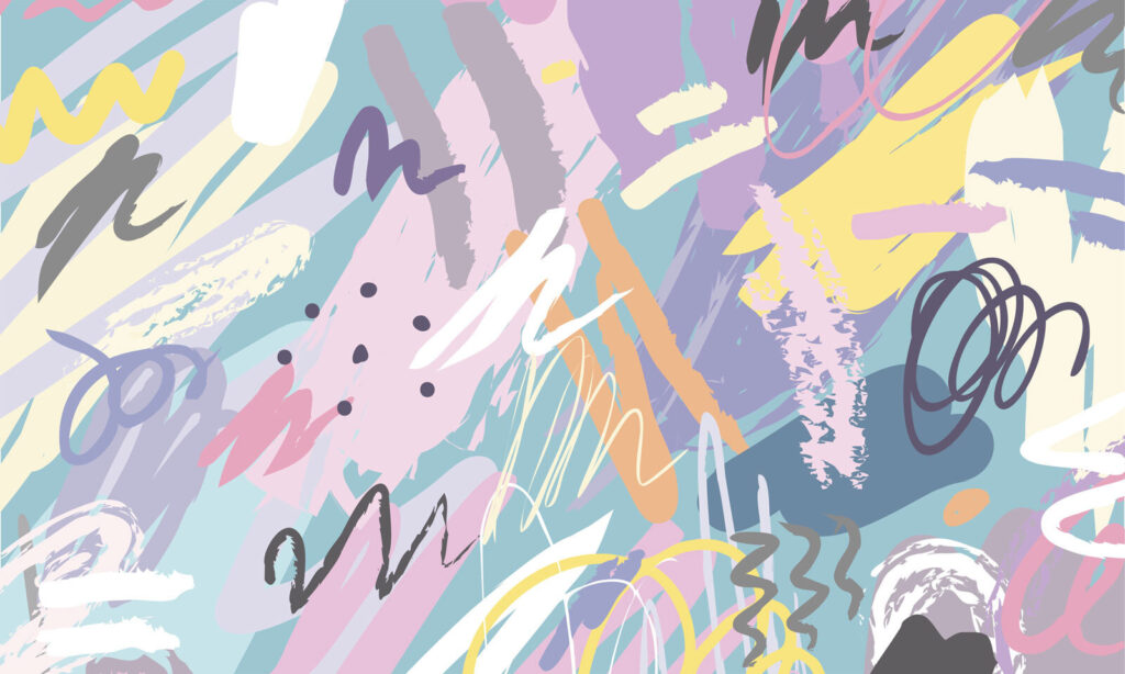 Colour Scribbles — full design