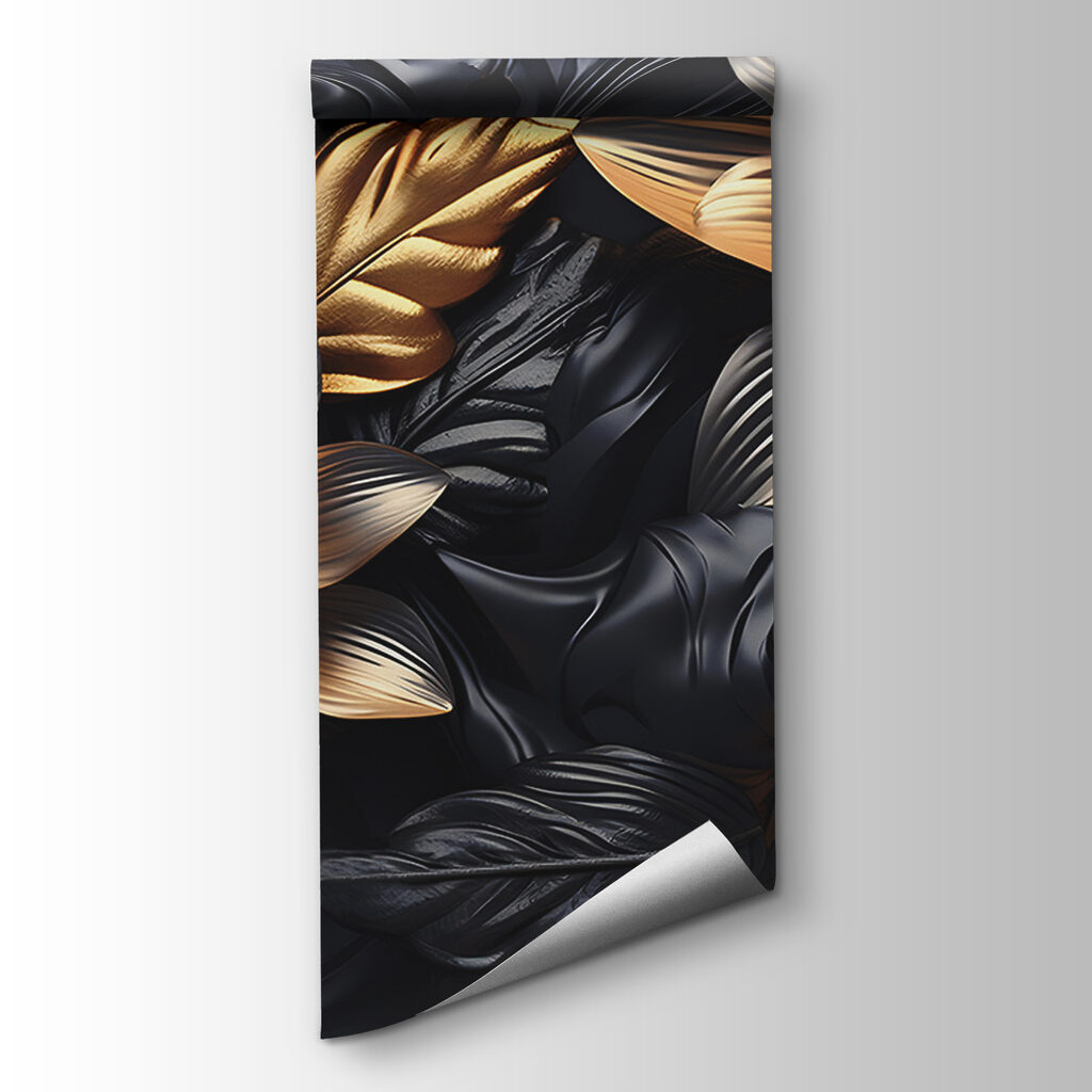 Golden flowers among leaves — product view
