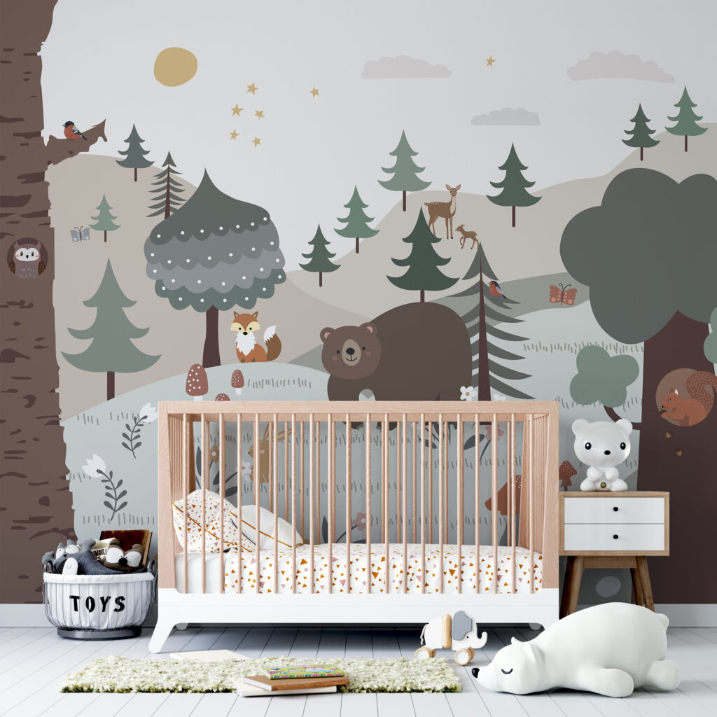 Bear among woodland friends — interior 2