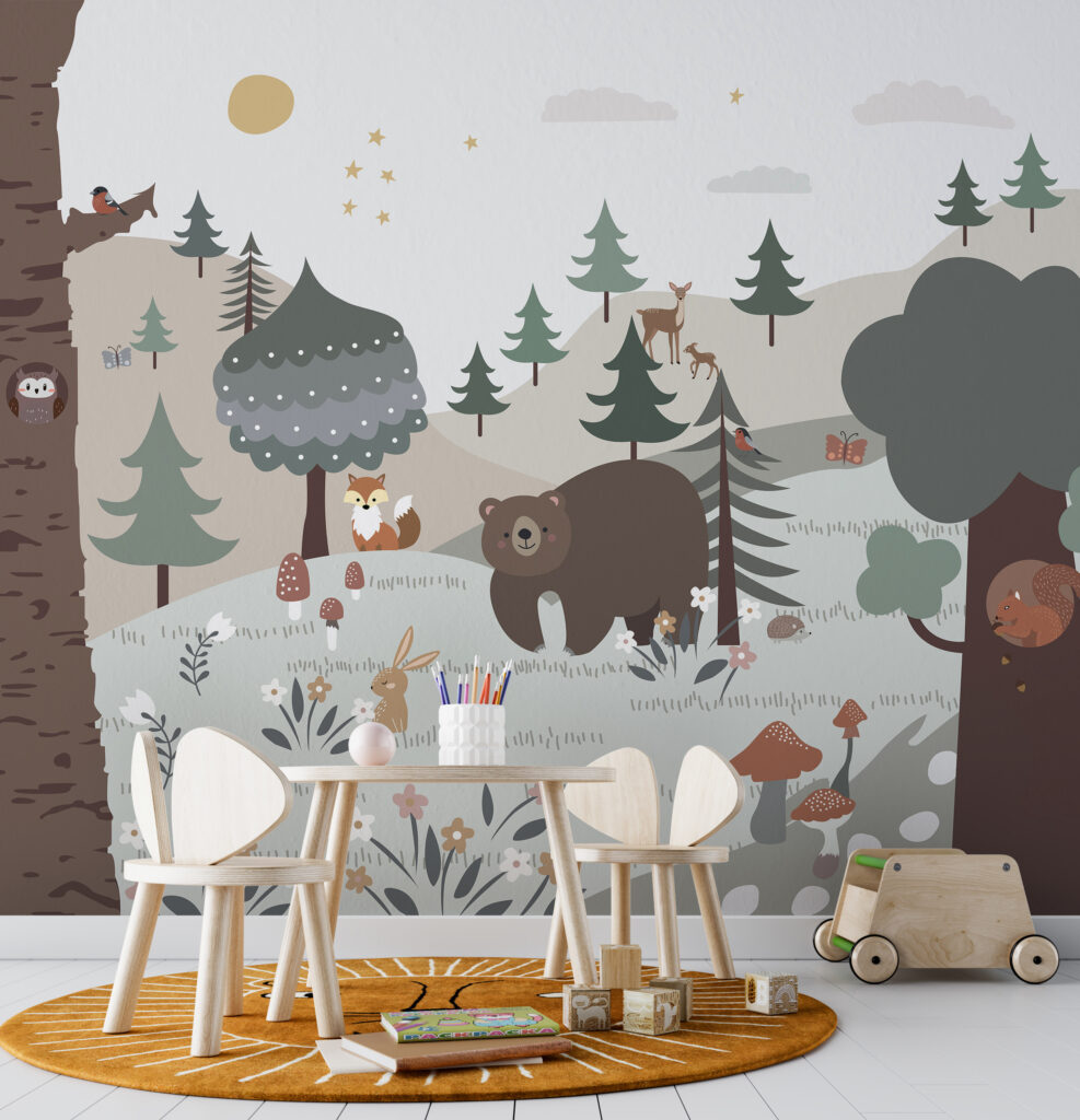 Bear among woodland friends — interior 4