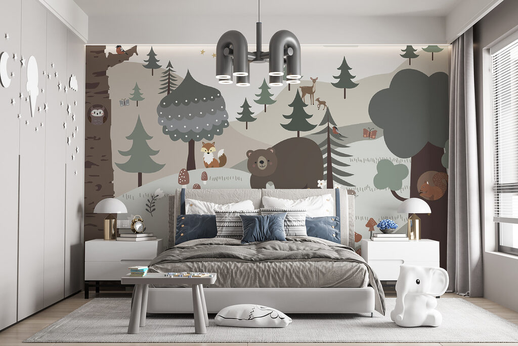 Bear among woodland friends — interior 6