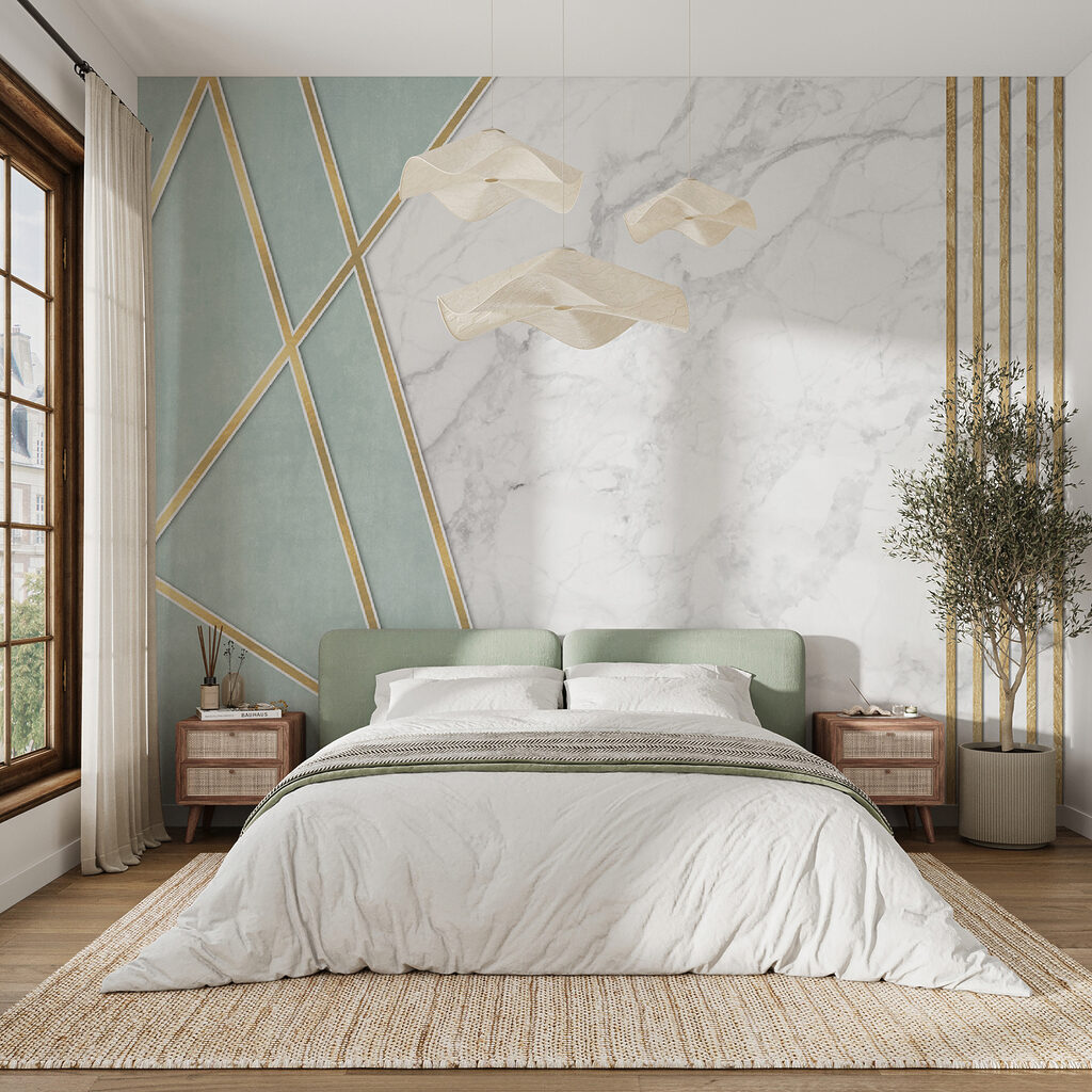 Gold lines on triangles — interior 5