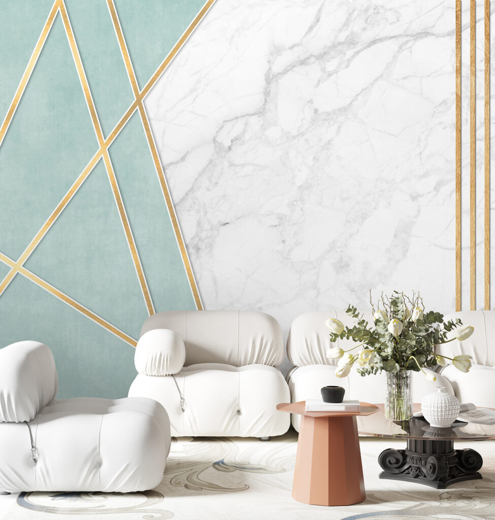 Gold lines on triangles — interior 4