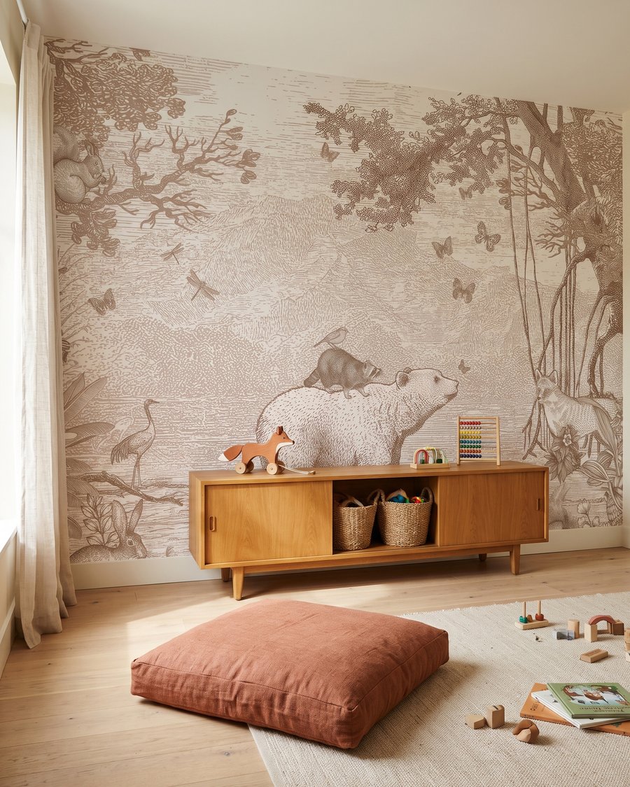 Bear in the Grove in an interior