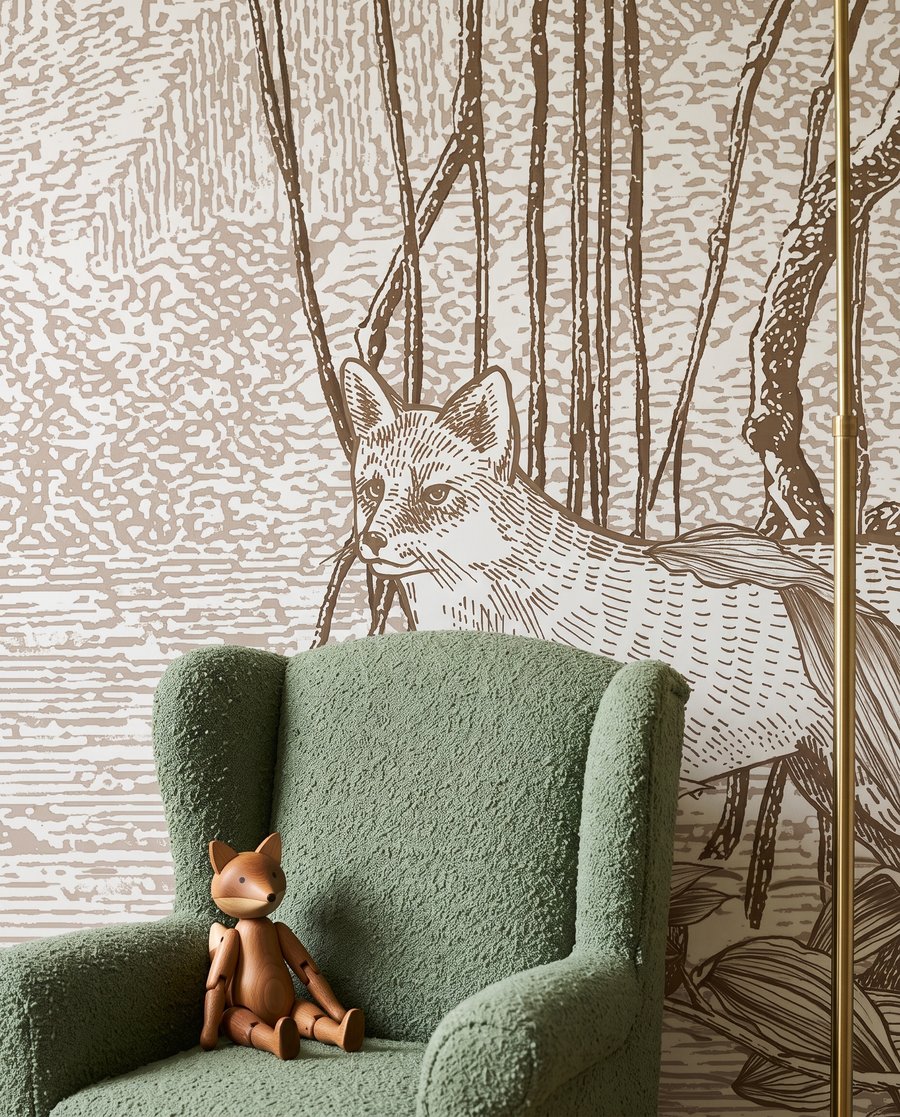 Bear in the Grove — detail