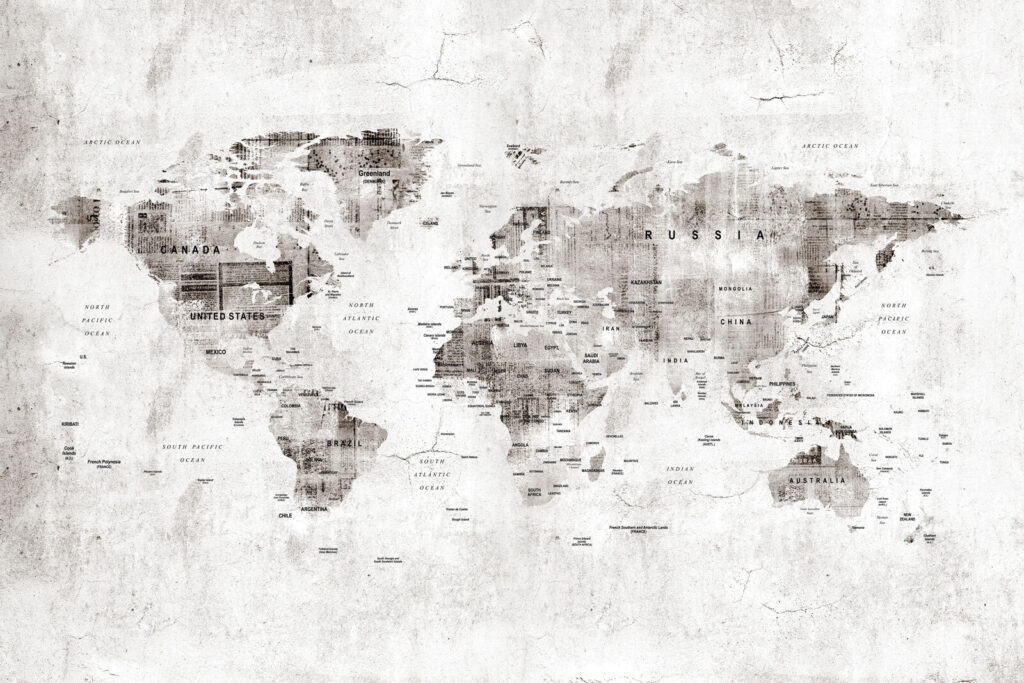 Cracked plaster map — full design