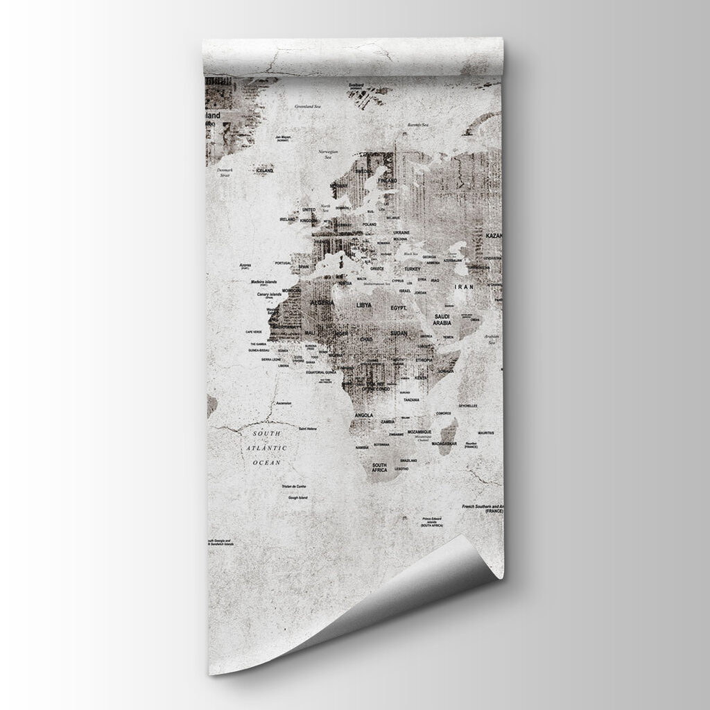 Cracked plaster map — product view