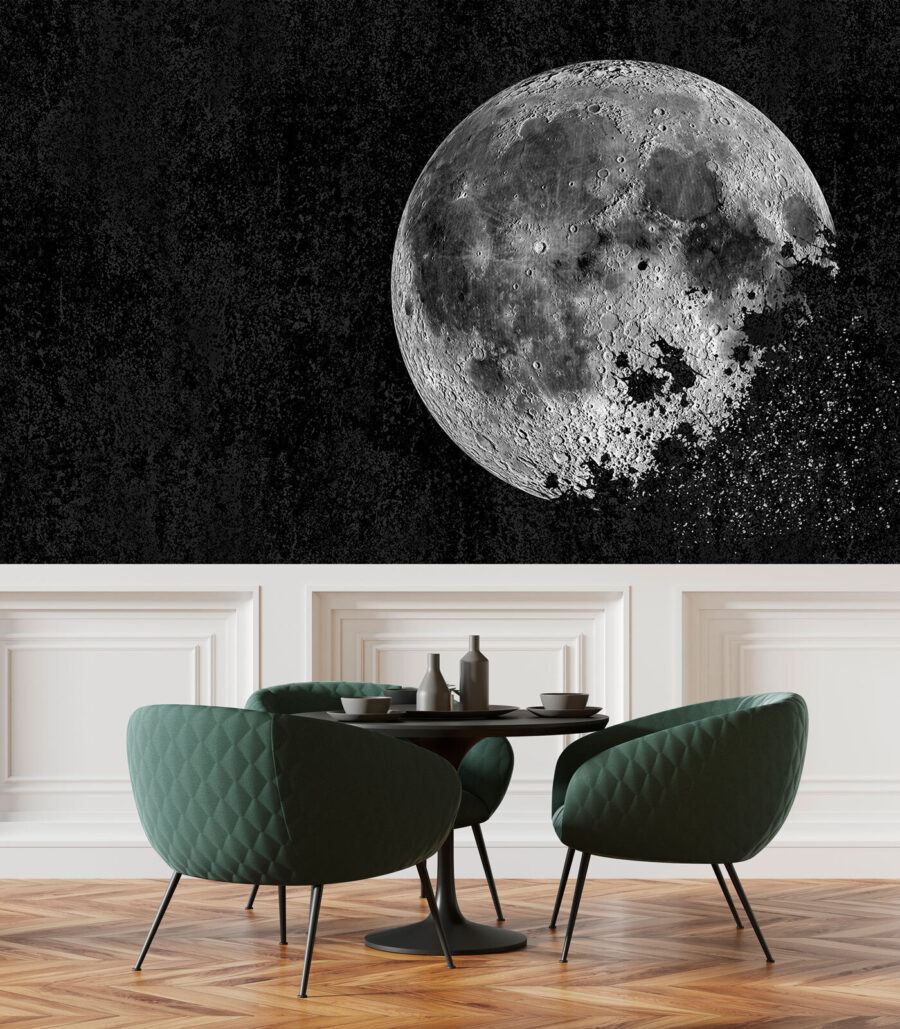 Full moon with craters — interior 1