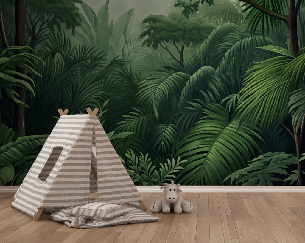 Green ferns, jungle path — interior 2