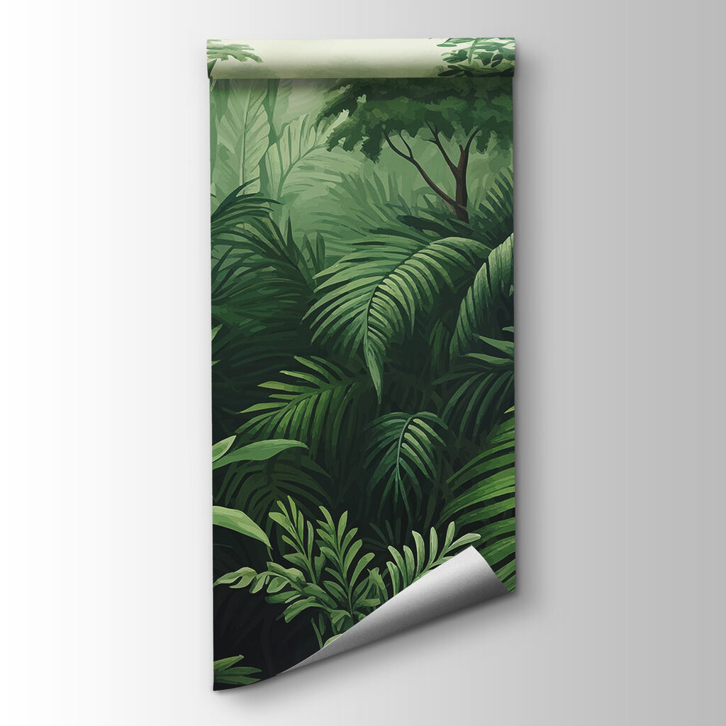 Green ferns, jungle path — product view
